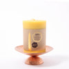Copper Candle Holder  with a Dipam beeswax candle | © Conscious Craft